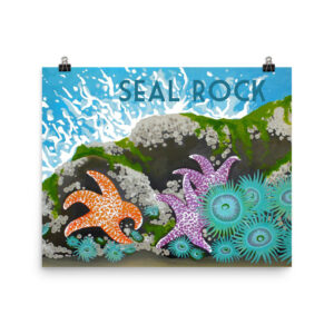 Seal Rock Poster Painting