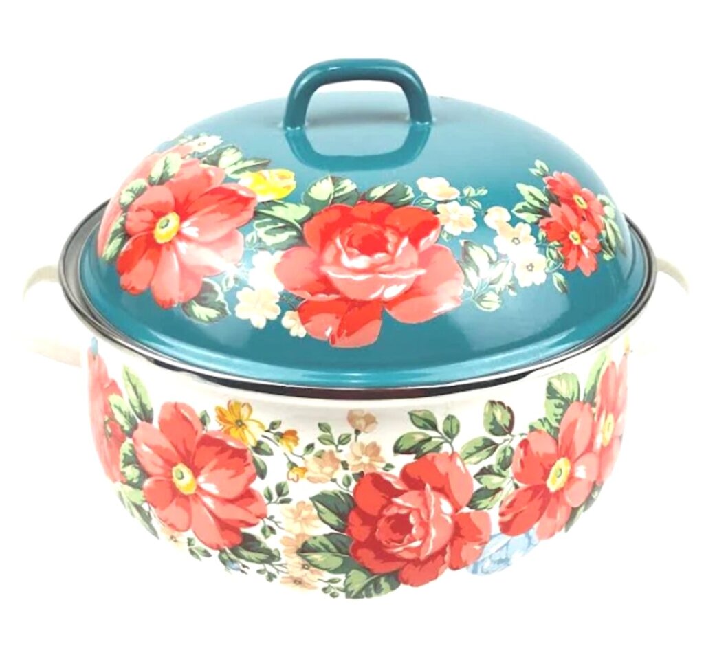 The Pioneer Woman Vintage Floral 4 Quart Dutch Oven With Lid 